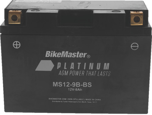 BikeMaster AGM Battery - MS12-9B-BS