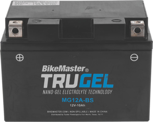 BikeMaster TruGel Battery - MG12A-BS