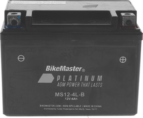 BikeMaster AGM Battery - MS12-4L-B