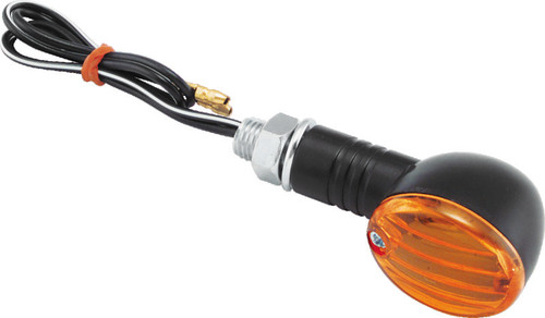 BikeMaster Ministalk Marker Light Round - Black/Amber