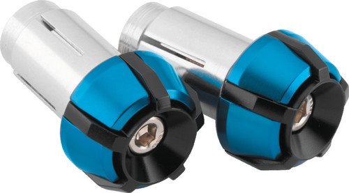 BikeMaster Anti-Vibration Bar Ends - Black/Blue