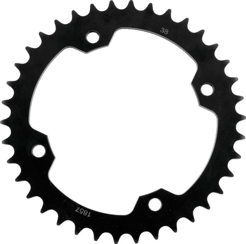 BikeMaster Yamaha Rear Steel Sprocket 520 38T - Black