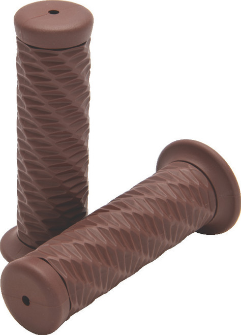 Bikers Choice 1 Inch Brown Spiral Grip