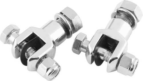 Bikers Choice L72-98 Big Twin/XL Chrome Footpeg Clevis With Hardware 1/2-20 Male Peg (Pair)