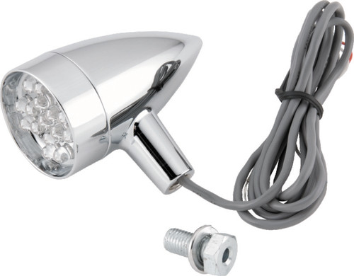 Bikers Choice Chrome Mini Turn Signal Amber Universal Custom