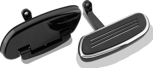 Bikers Choice 93-Up Touring Passenger Floorboards Replaces H-D 50378-07 Black