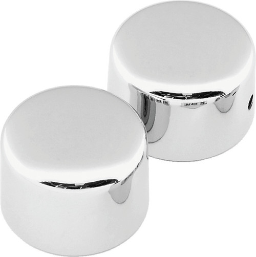 Bikers Choice 72-99 FLH/FLT / Softail / Wide Glide / 88-94 FXR Chrome Front Axle Cap Set