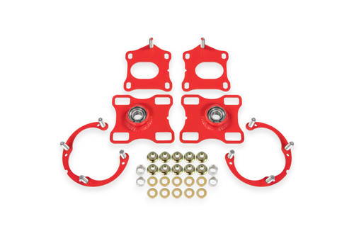 BMR Suspension 11-14 Ford Mustang Caster/Camber Plates - Red