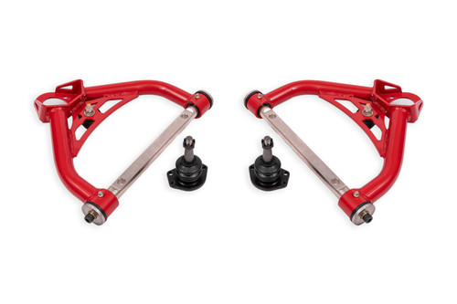 BMR 70-81 Chevrolet Camaro Non-Adj. Upper A-Arms w/ 0.5in Tall Ball Joint (Delrin) - Red
