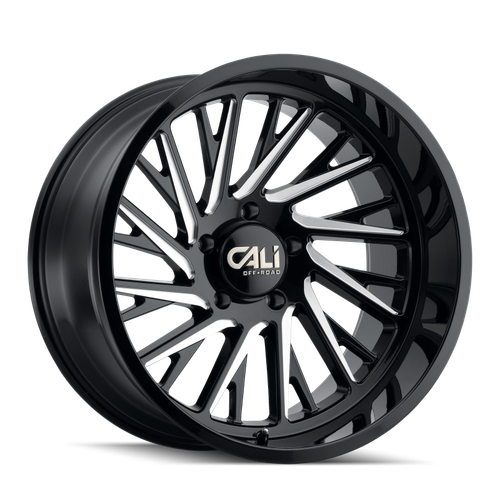 Cali Off-Road 9114 Purge 22x12 / 6x135 BP / -51mm Offset / 87.1mm Hub Gloss Black Milled Wheel