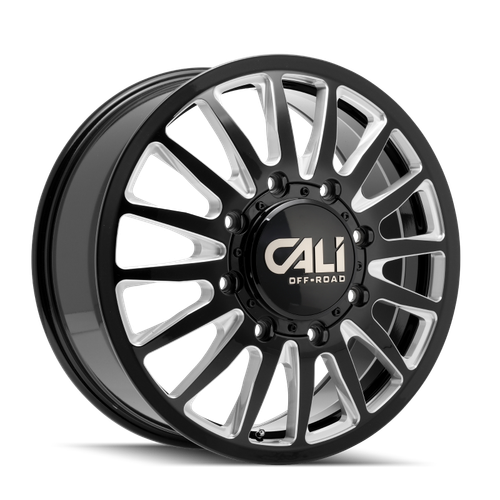 Cali Off-Road 9110D Summit Dually 20x8.25 / 8x165.1 BP / -192mm OS / 121.3mm Hub Gls Blk Mill Wheel