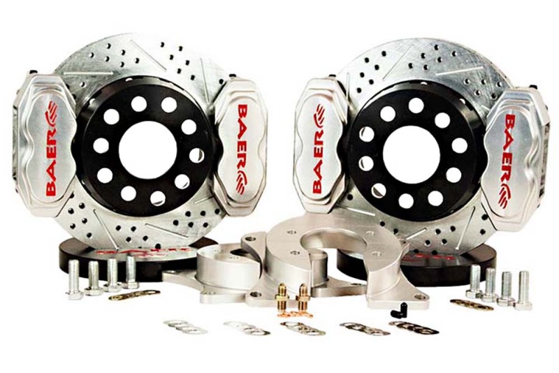 Baer Brakes Rear Ends w/ Ford 9in Torino/Late BB HE 11in SS4+ Dual DS Rear SDZ Brake Kit - Clear