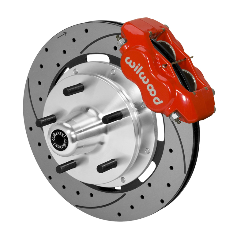 Wilwood kit front PINTO/MUSTANG ii 74-78 FDLI 5X5.00 hub 12.19 rotor SRP red