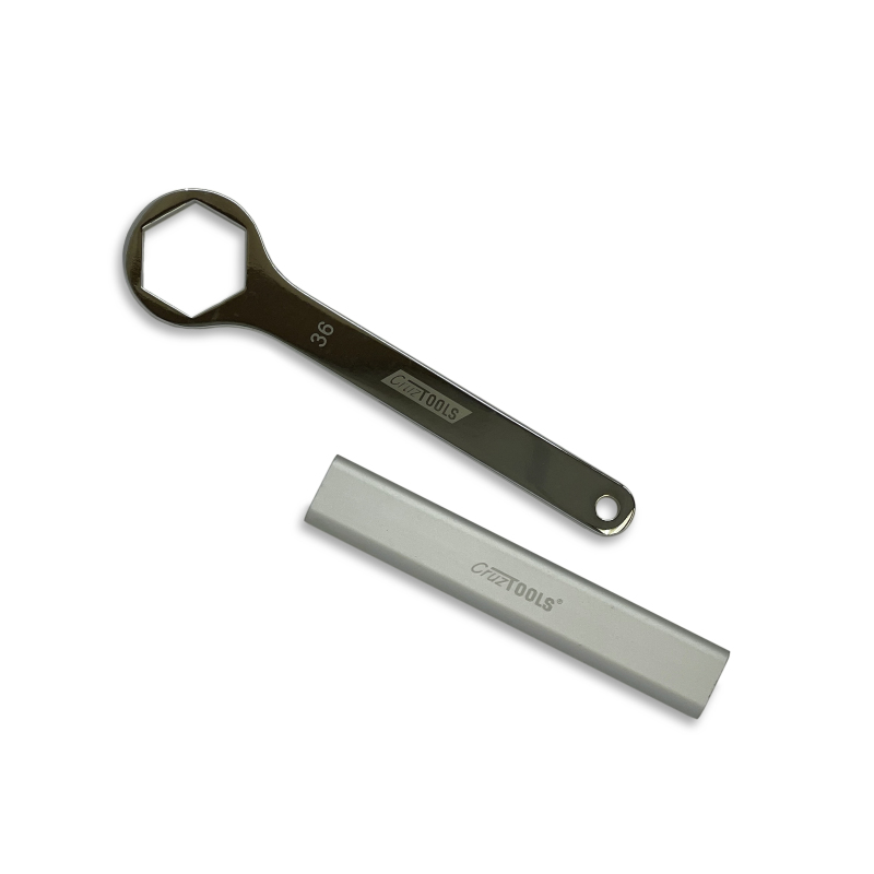 CruzTOOLS 36mm Axle Wrench with Extension for HD Pan America Indian FTR