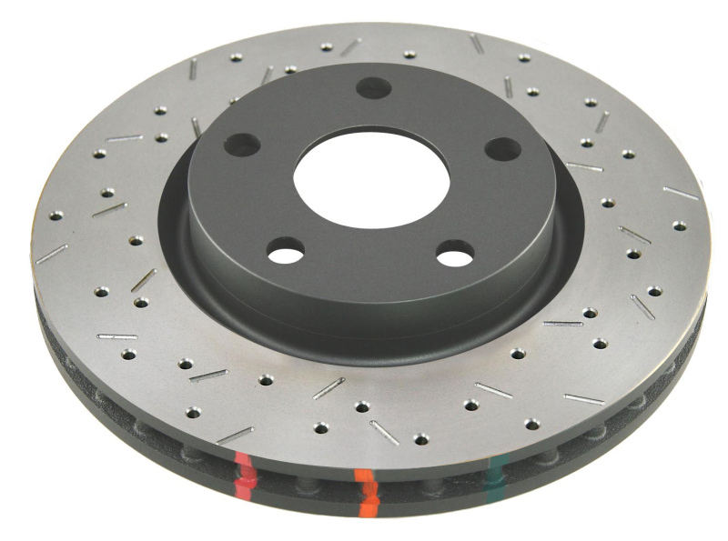 DBA 09 Pontiac G8 GXP V8 6.2L Rear Cross Drilled/Slotted 4000 XS Series Rotor - Black