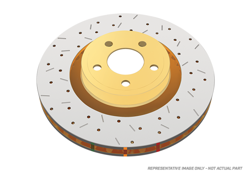 DBA 12+ Subaru/Scion BRZ/FR-S (US Spec)/ 08-13 WRX Rear Cross Drilled Slotted 4000 Series Rotor