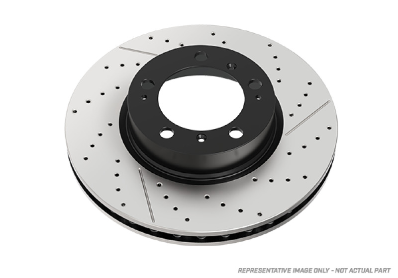 DBA 05-06 Porsche Boxster S (w/Iron Rotor) Front Left En-Shield OE Drilled Rotor