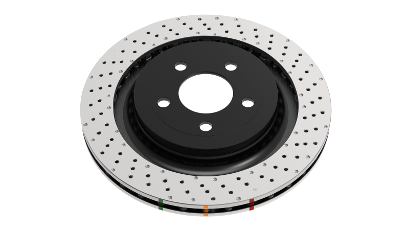 DBA 96-08 Mitsubishi Lancer Evo (IV-IX) Rear 4000 Series Drilled Wavey Rotor