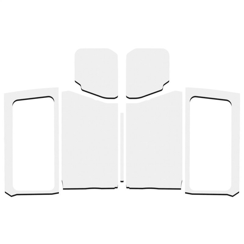 DEI 18-23 Jeep Wrangler JL 2-Door Boom Mat Complete Headliner Kit - 7 Piece - Gray