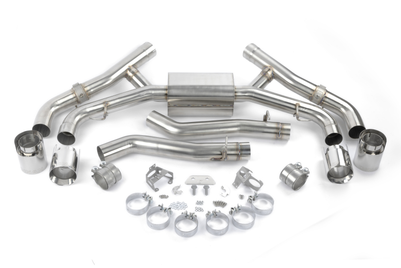 Dinan 20-26 BMW X5 M/X6 M (F95/F96) Valved Axleback Exhaust System - Polished Tips
