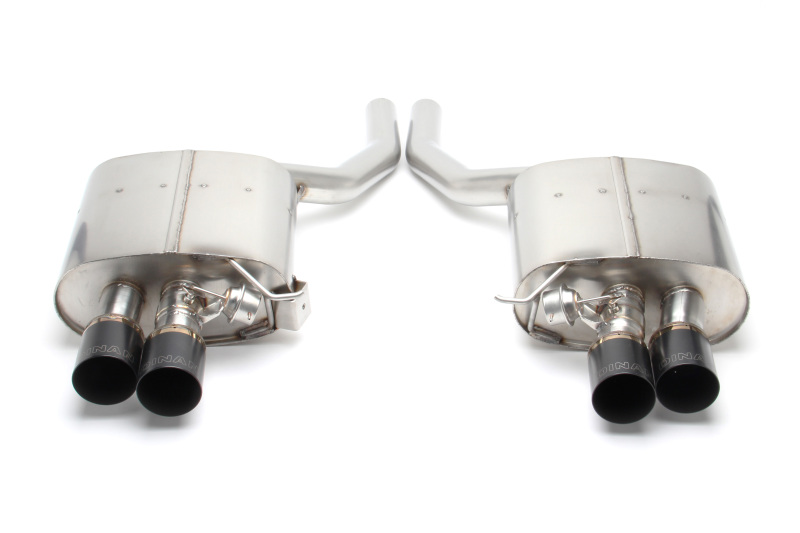 Dinan 11-16 BMW 550i (F10) Free Flow Axleback Exhaust System - Black Tips