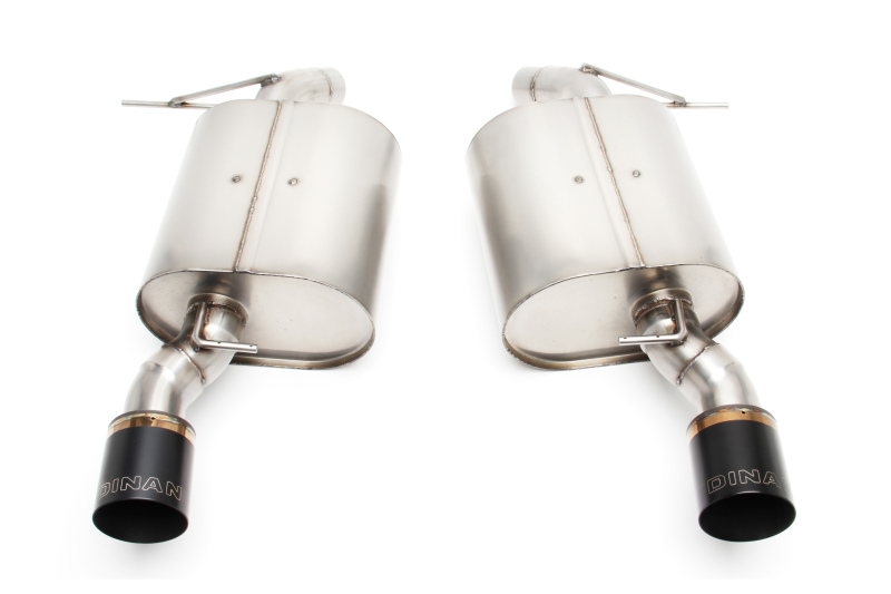 Dinan 07-13 BMW 335i/335is/335xi (E92/E93) Free Flow Axleback Exhaust System - Black Tips