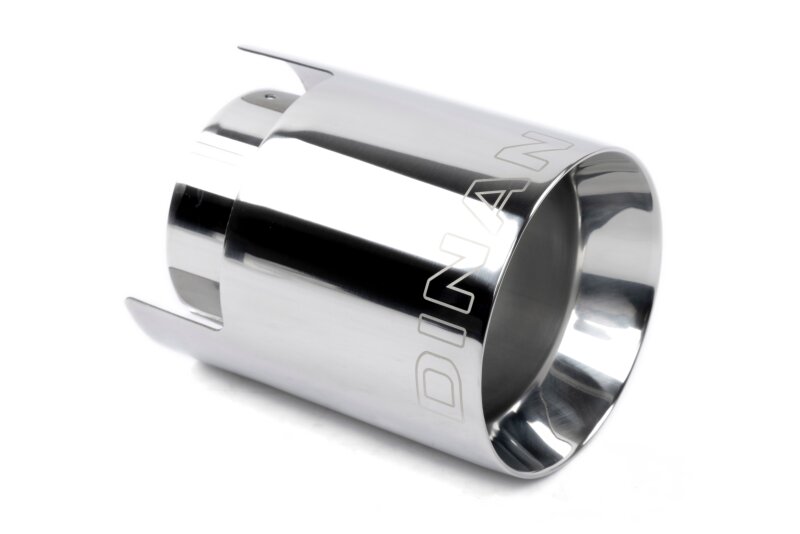 Dinan Double-Walled 4.5in Clamp-On Exhaust Tip - Polished - 4.5in Outlet / 3.25in Inlet