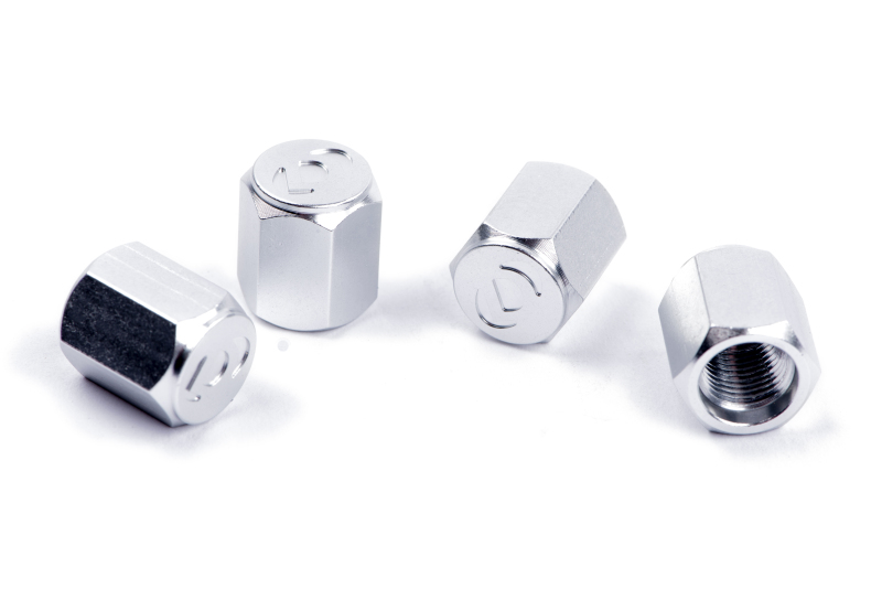 Dinan Valve Stem Caps - Silver (Set of 4)