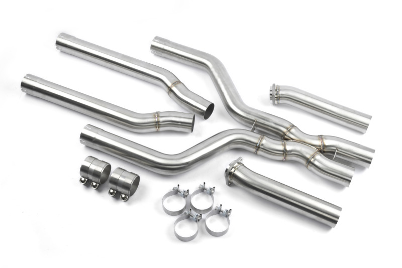 Dinan 24-26 BMW X5 M LCI/X6 M LCI (F95/F96) High Flow X-Pipe Exhaust - 3.25in - Stainless Steel