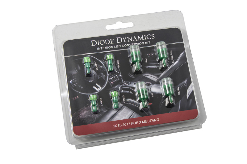 Diode Dynamics Mustang Interior Light Kit 15-17 Mustang Stage 1 - Green