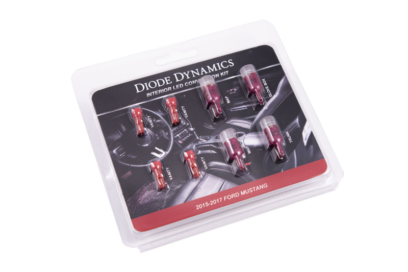 Diode Dynamics Mustang Interior Light Kit 15-17 Mustang Stage 1 - Red