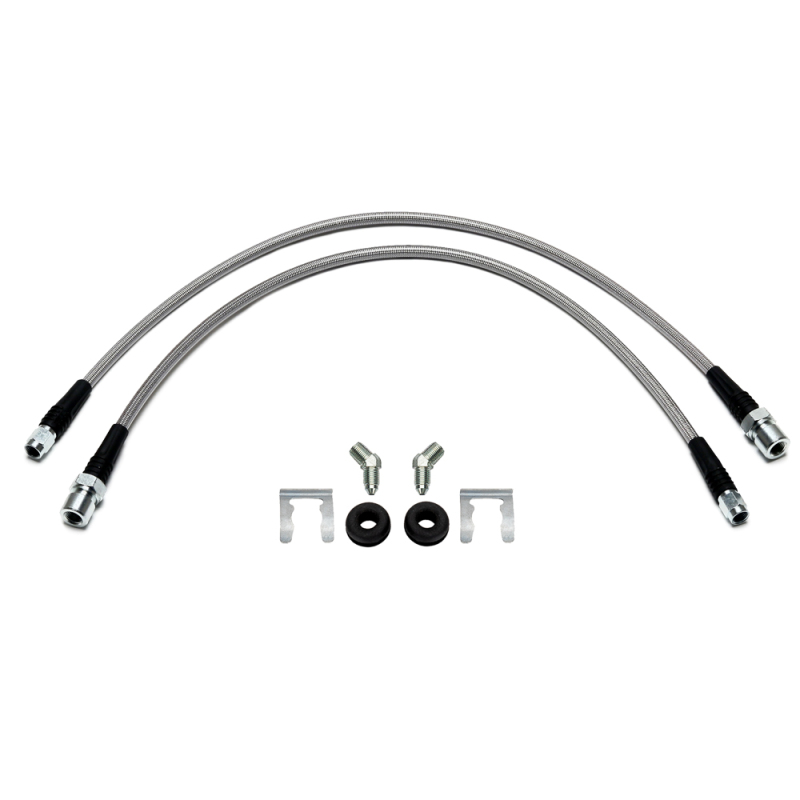 Wilwood flexline kit 22IN -3 W/ST M10X1.0 BF 45 deg 1/8-27 NPT