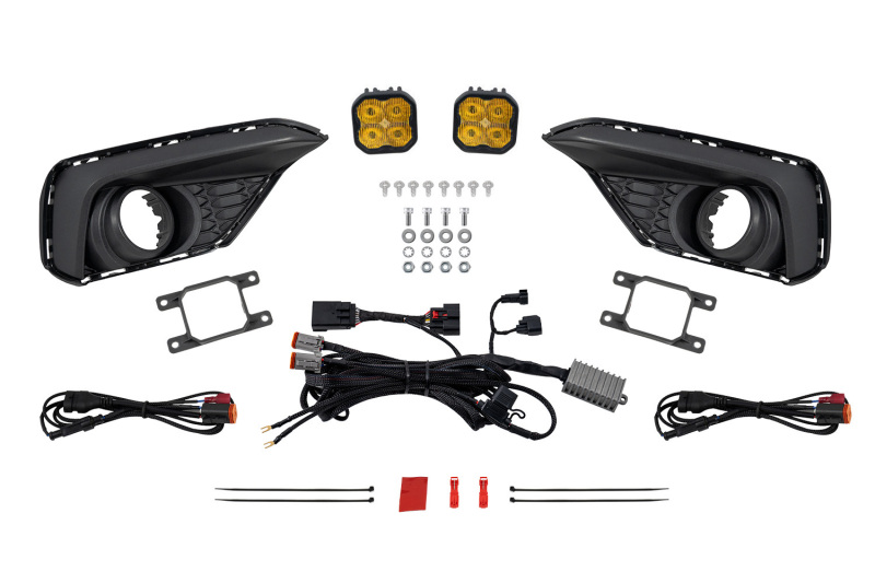 Diode Dynamics 2026 Ford Mustang EcoBoost SS3 Add-On Fog Lamp Kit Yellow Sport