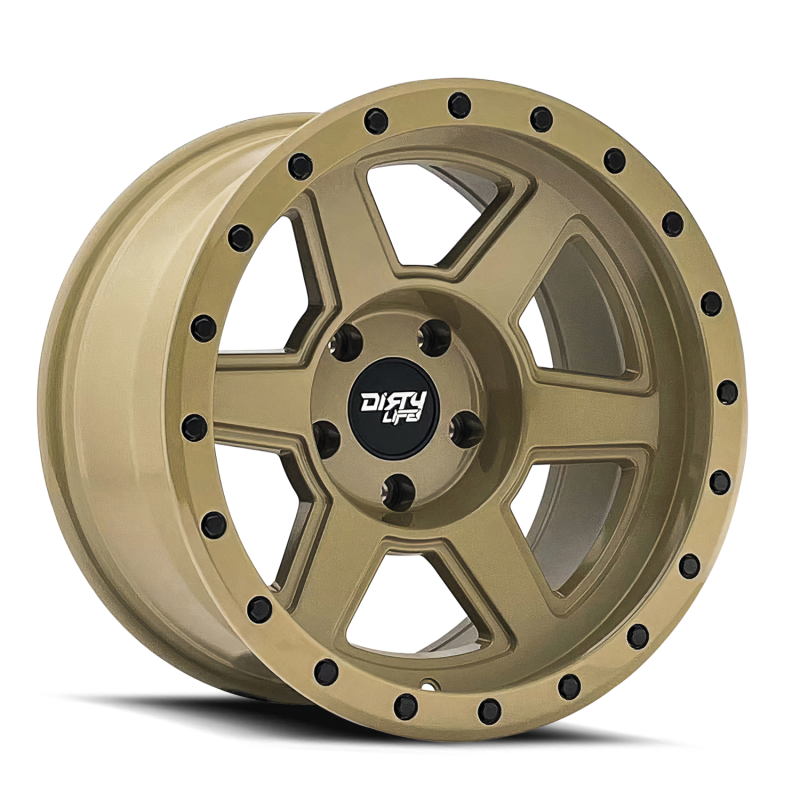 Dirty Life 9315 Compound 17x9 / 6x139.7 BP / -12mm Offset / 106mm Hub Desert Sand Wheel