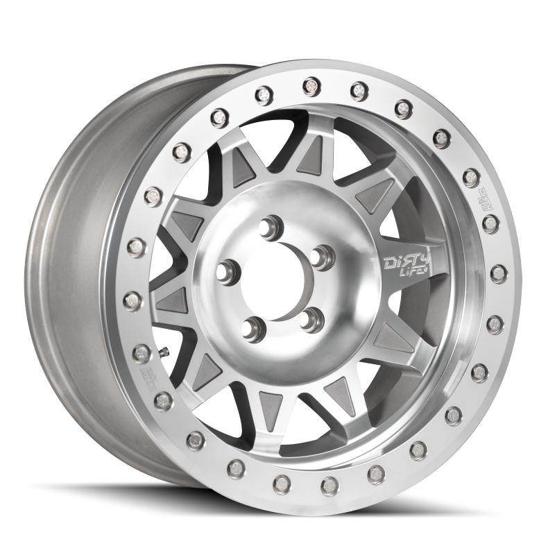 Dirty Life 9302 Roadkill Race 17x9 / 5x127 BP / -14mm Offset / 71.5mm Hub Machined Wheel - Beadlock