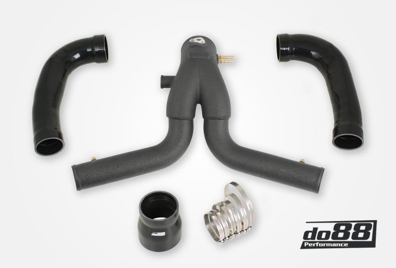 do88 13-15 Porsche 911 Turbo/Turbo S (991.1) Y-Pipe for do88 Intercooler - Black