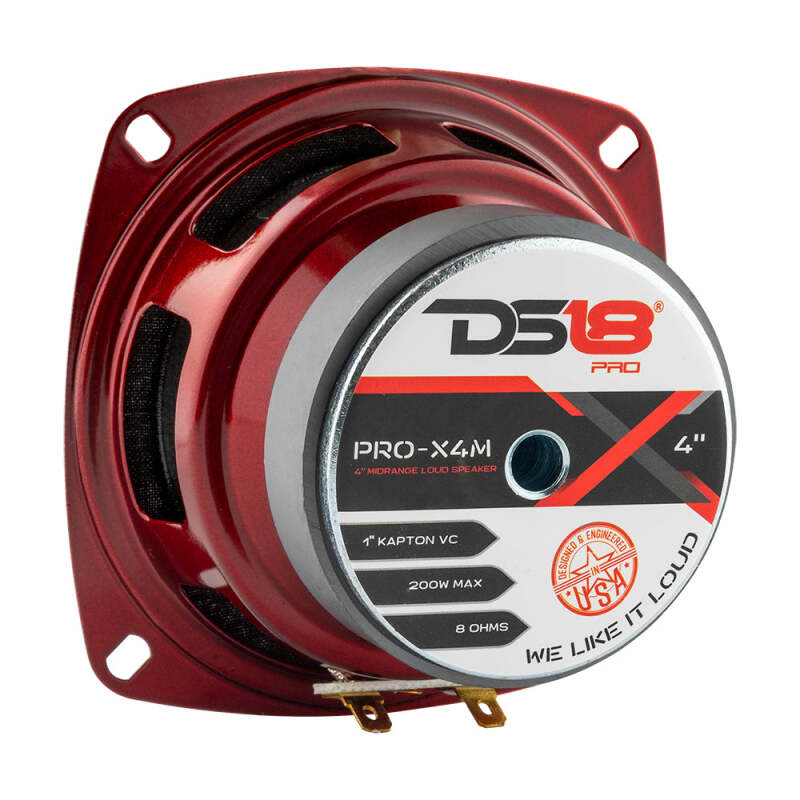 DS18 4in 100 Watts RMS 8 ohm Mid-Range Loudspeaker