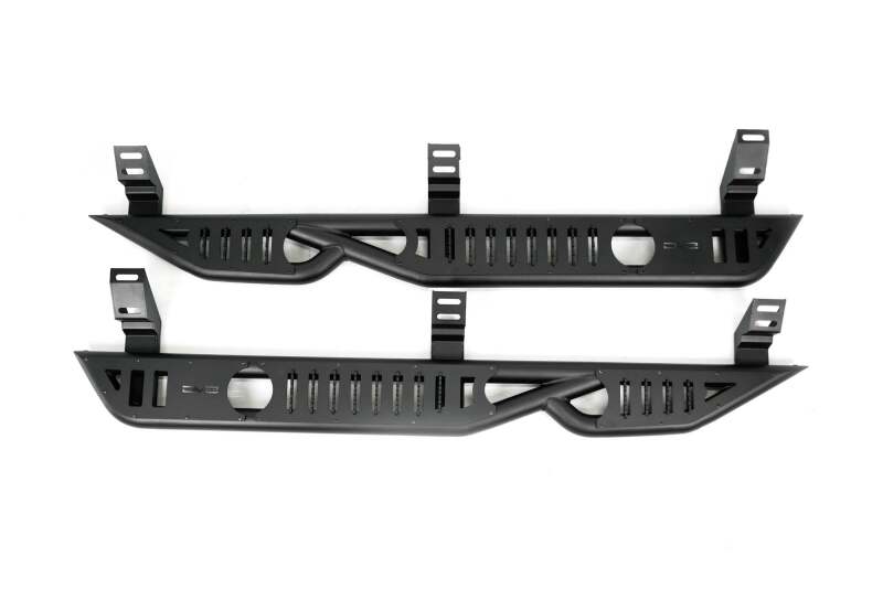 DV8 Offroad 24-25 Toyota Land Cruiser OE Plus Side Steps - Black Steel