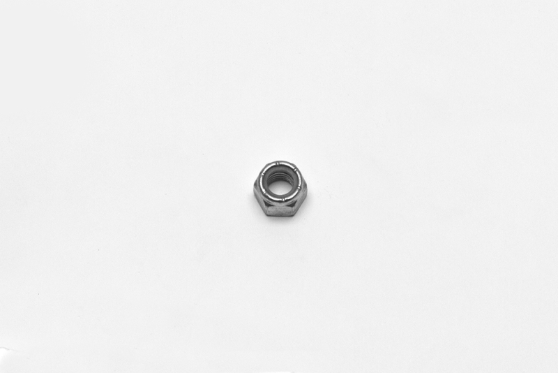 Wilwood nut 1/2-13 hex nylock bright zinc