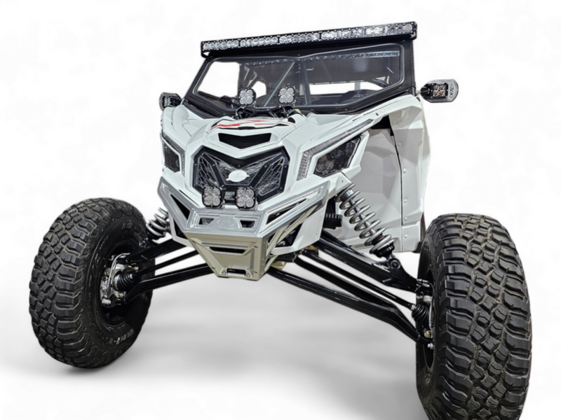 Elektric Offroad 2017+ Can Am X3 Maverick Billet Front Winch Bumper Anodized Clear