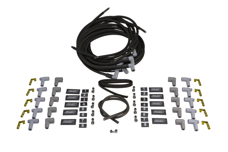 Fast Wire Set, Firewire W/ Sleeve, 8 Cyl., 90 Degree Plug, Universal