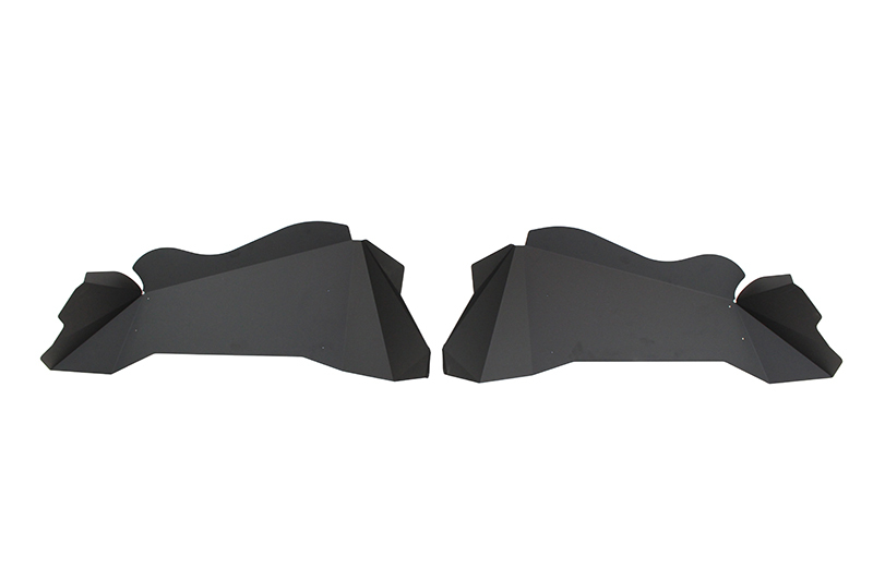 Fishbone Offroad 07-18 Jeep Wrangler JK Aluminum Rear Inner Fenders - Black Powdercoat