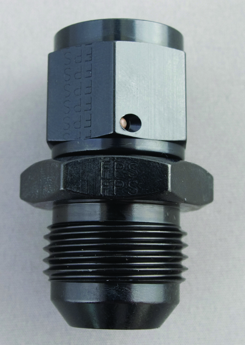 Fragola -8AN Nut x -6AN Male Swivel Reducer - Black