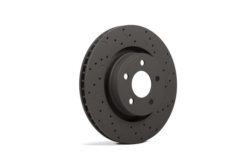 Hawk Talon 2011 Dodge Durango Vented Rear Axle Drilled and Slotted Rear Brake Rotor Set
