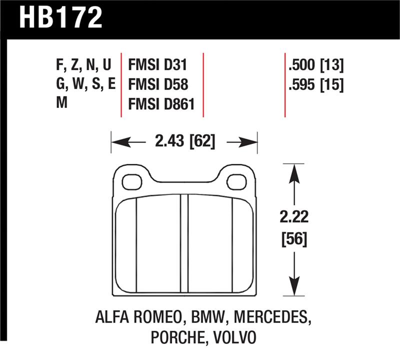 Hawk HPS Street Brake Pads