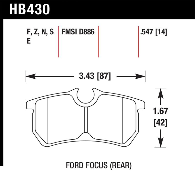 Hawk HP+ Street Brake Pads