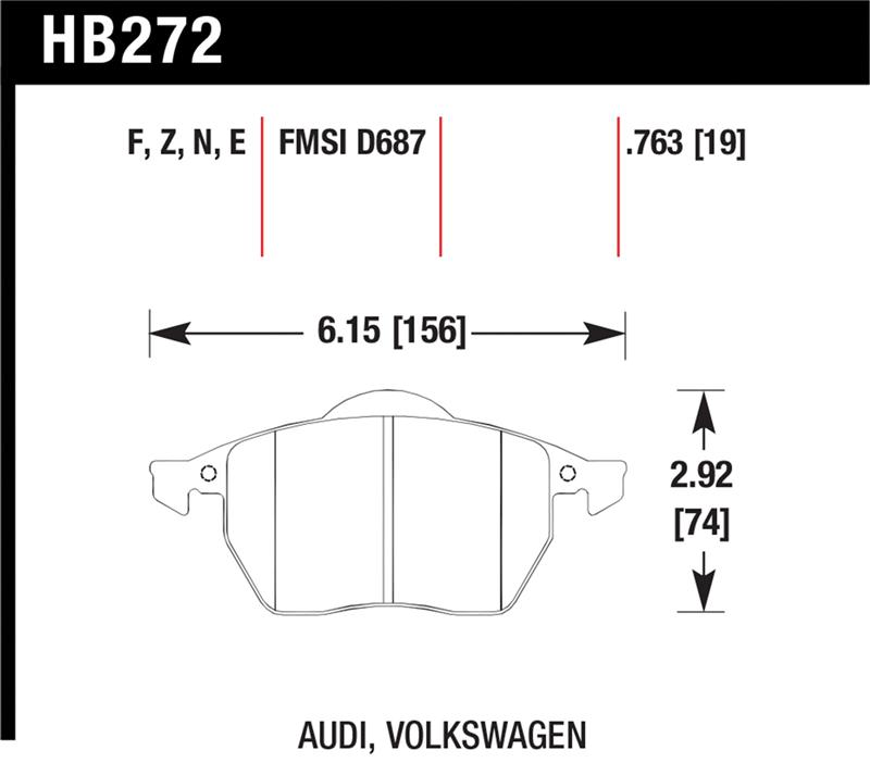 Hawk HP+ Street Brake Pads