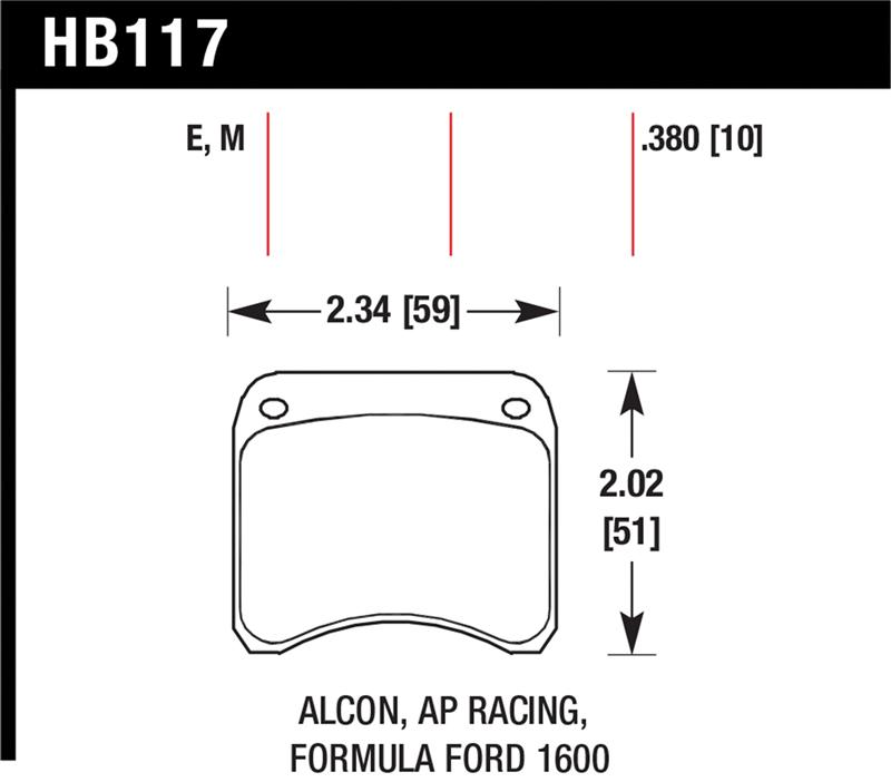 Hawk AP Racing CP3696 Blue 9012 Race Brake Pads