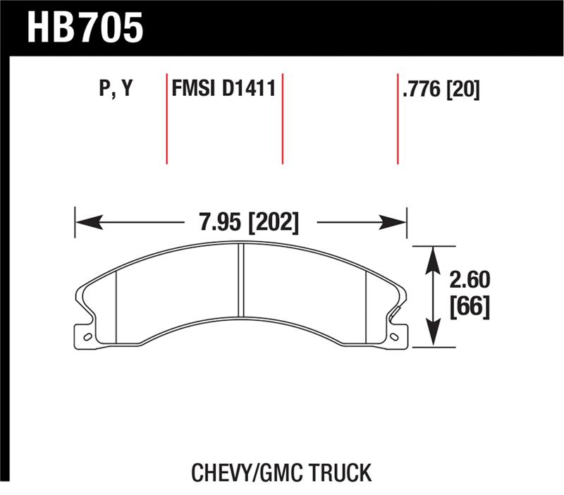 Hawk Chevy/GMC Express/Silverado/Savana/Sierra 15/25/35/4500 SuperDuty Rear LTS Brake Pads