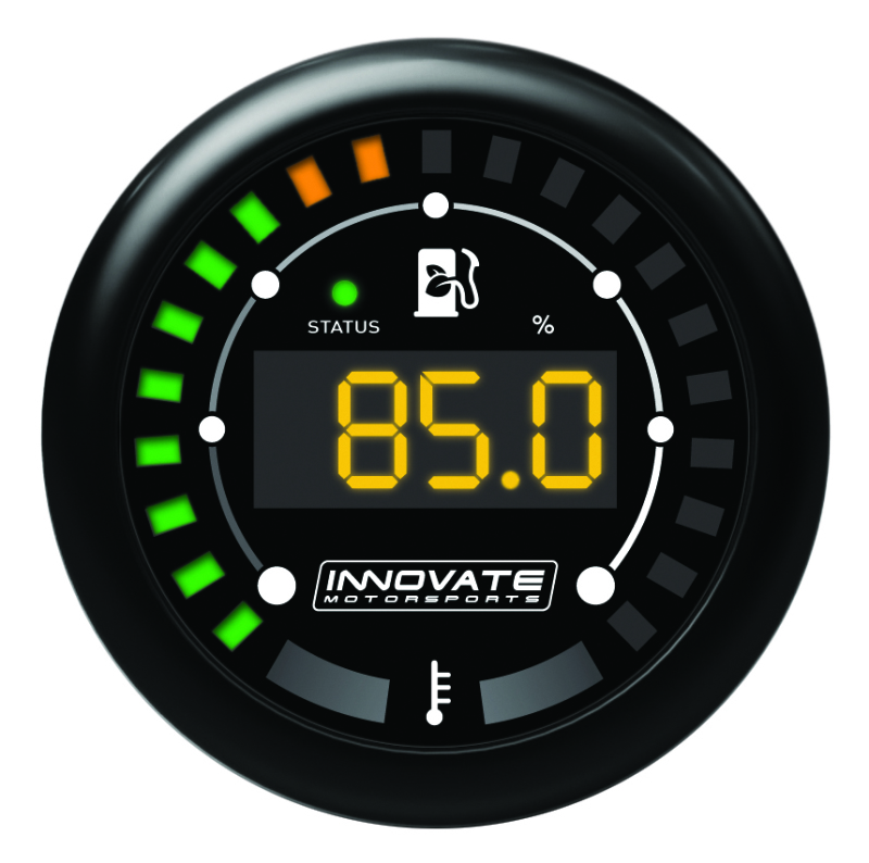 Innovate MTX-D Ethanol Content & Fuel Temp Complete Gauge Kit - Black Dial